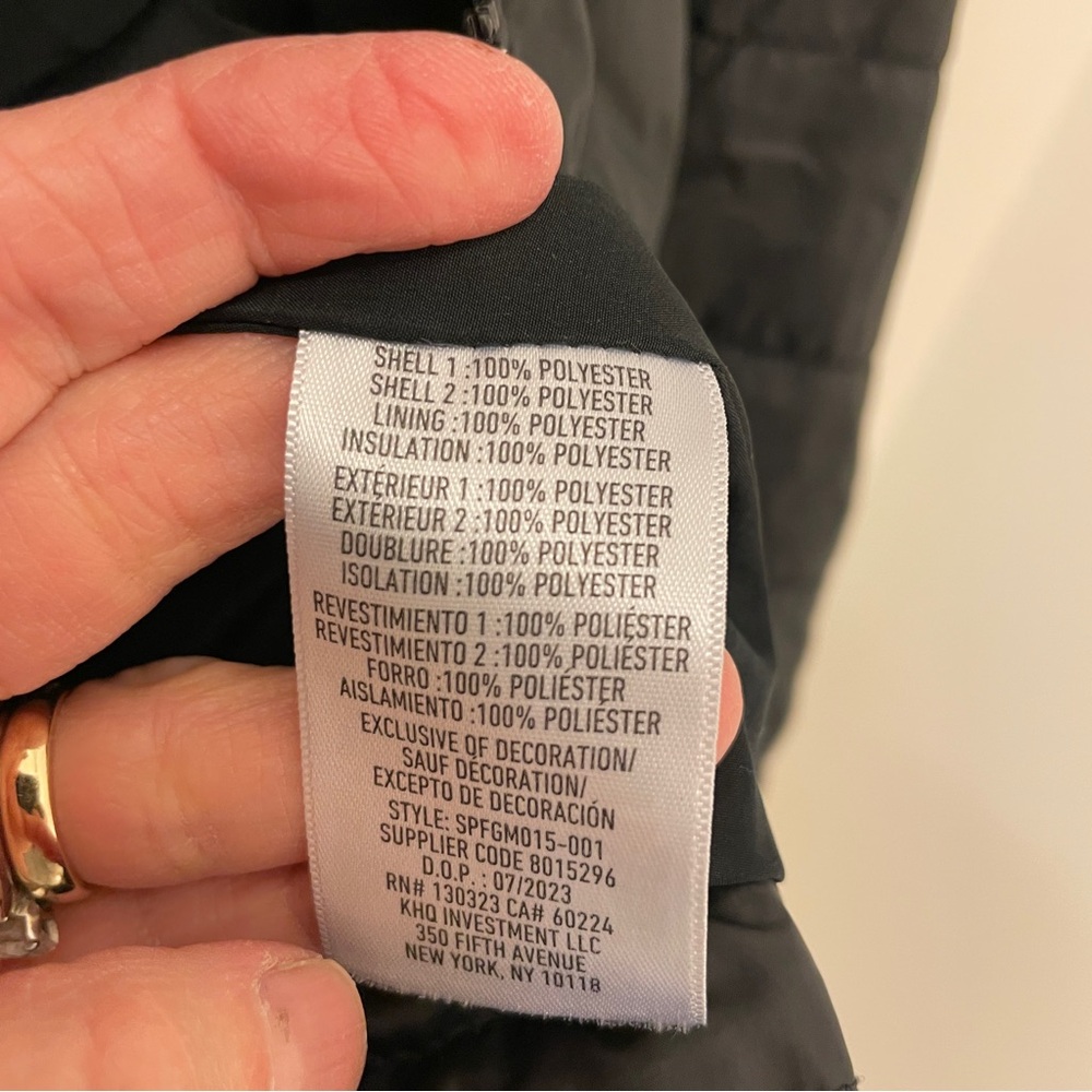 SPYDER Women’s Full Zip Insulated Hooded Quilted Puffer Jacket Black Small S - Picture 11 of 15